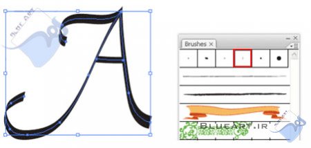 آموزش نرم افزار ایلوستریتور درس ششم، (استفاده براش در Illustrator)