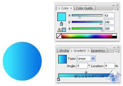 آموزش نرم افزار ایلوستریتور درس نهم، (روش و کاربرد رنگ و Stroke در نرم افزار Illustrator)