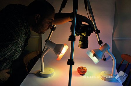 آموزش عکاسی-نحوه عکاسی ماکرو با چراغ مطالعه و کاغذ
